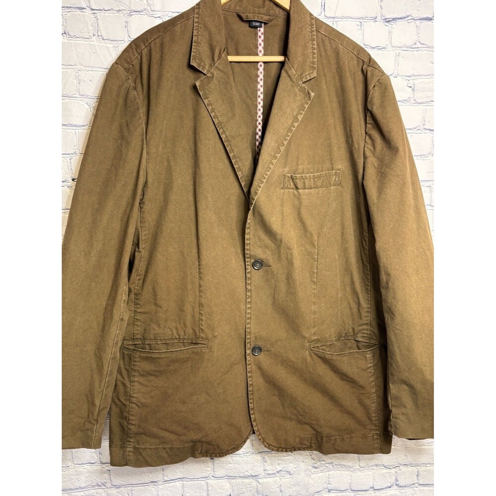 VINTAGE Old Navy Olive Brown Classic Academia Preppy Business Casual Blazer XL